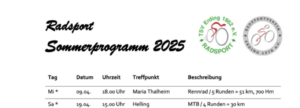 Sommerprogramm 2025